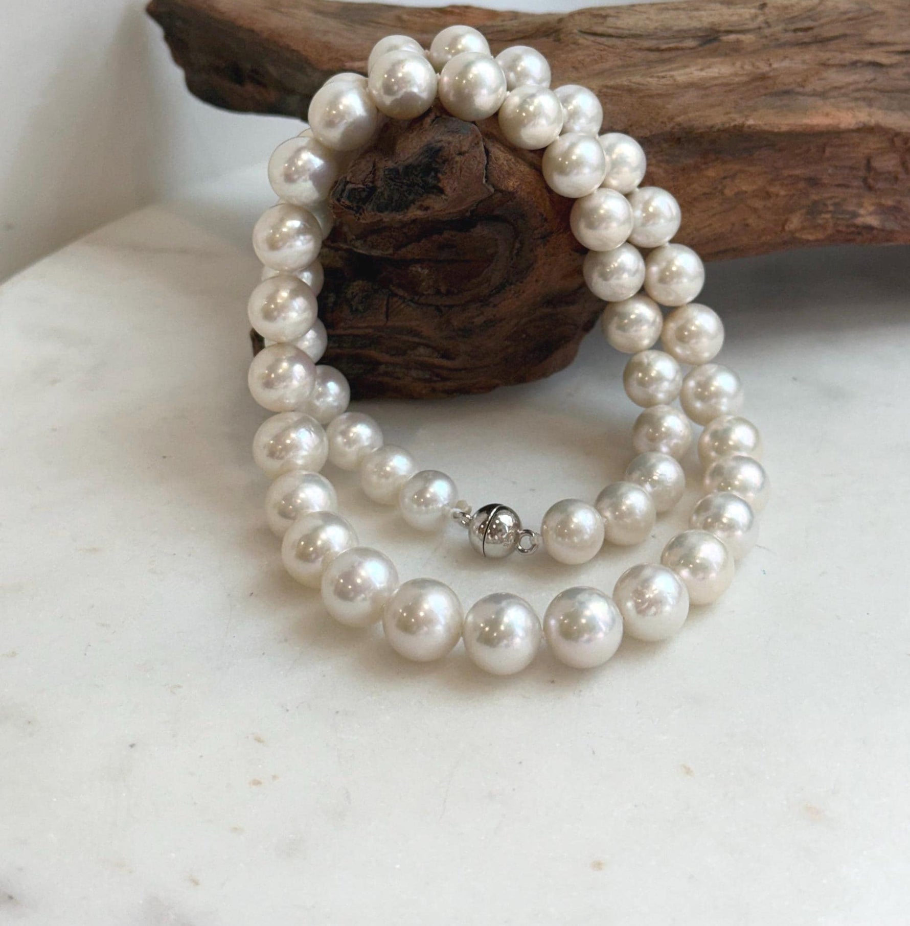 high quality white Edison pearls  necklace strand