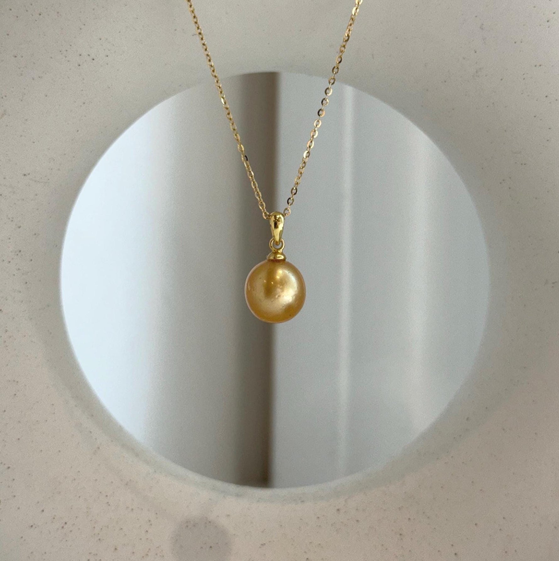south sea golden ocean pearl pendant