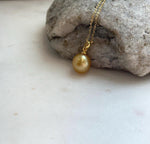 south sea golden ocean pearl pendant