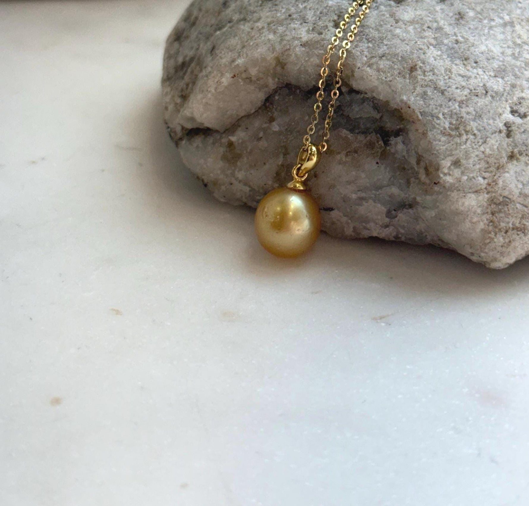 south sea golden ocean pearl pendant