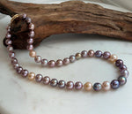 multicolor Edison pearls necklace strand for her