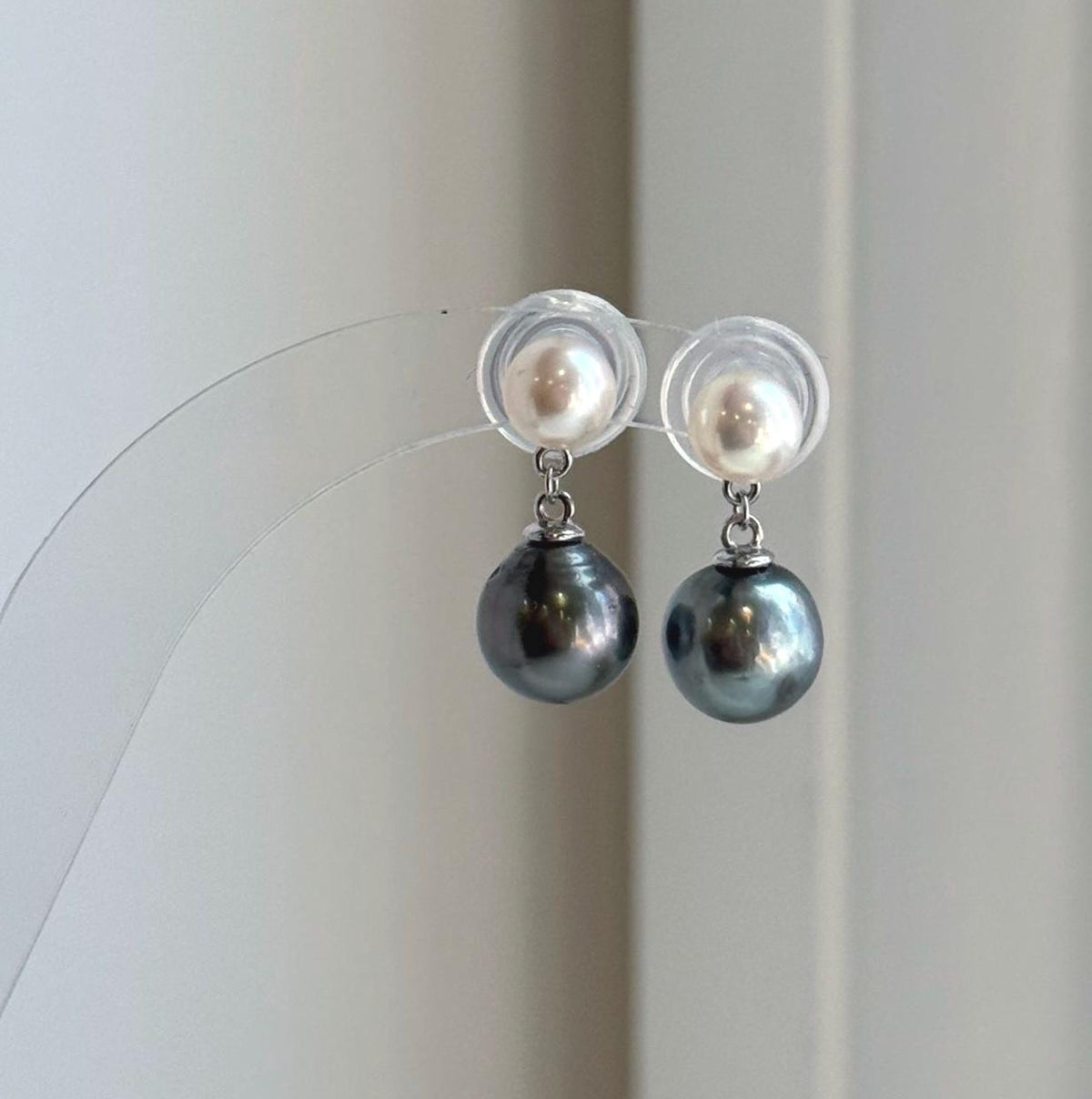 white black ocean pearls earrings chandeliers daily office wear