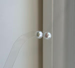 white blue Edison pearls earrings