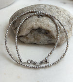 Akoya ocean small pearls Sterling silver necklace strand for her daily office wear