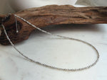 Akoya ocean small pearls Sterling silver necklace strand for her