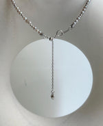 Akoya ocean small pearls Sterling silver necklace strand for her