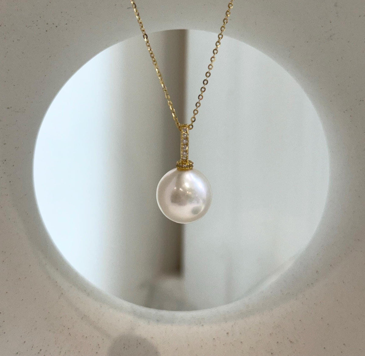 white Edison Pearl stering silver pendant for her