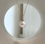 white Edison Pearl stering silver pendant for her