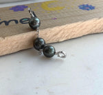 3pcs Tahitian ocean pearls sterling silver extended chain for necklace