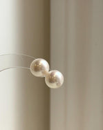 Edison white pearls earrings studs