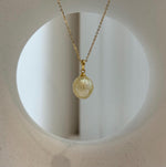 south sea golden carved ocean pearl s925 silver pendant for her