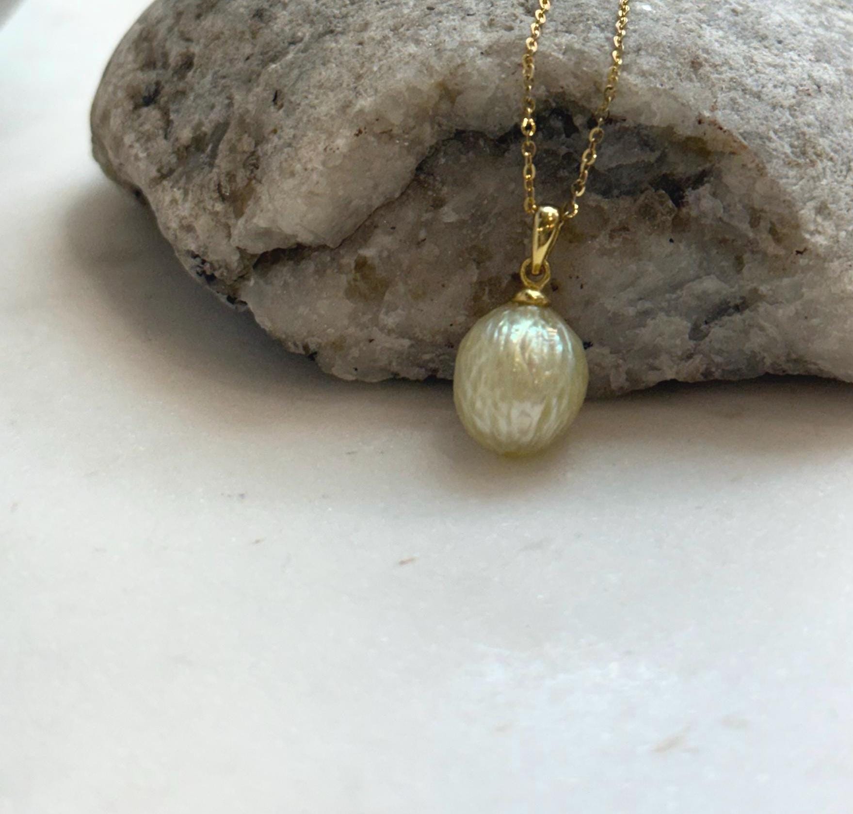 south sea golden carved ocean pearl s925 silver pendant for her