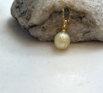south sea golden carved ocean pearl s925 silver pendant for her