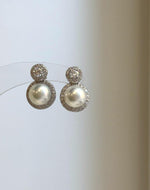 Elly’s 0.2ct Moissanite Akoya ocean pearls earrings: Extreme luster Mirrored, 7.3mm, 1x1.5cm, S925 silver cool earrings.