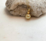 south sea deep golden ocean pearl cool fancy pendant
