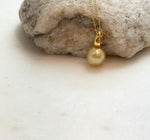 south sea deep golden ocean pearl cool fancy pendant
