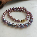 purple pearls necklace strand