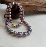 purple pearls necklace strand