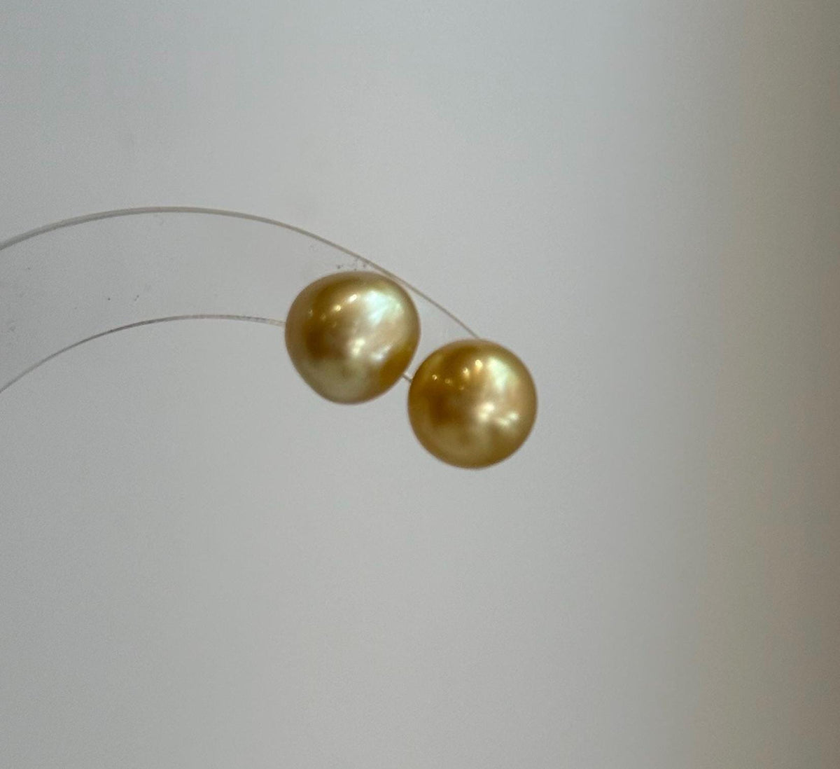 deep tea gold south sea golden ocean pearls earrings studs for her