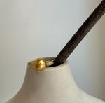 South sea deep golden ocean pearl Sterling silver daily office ring