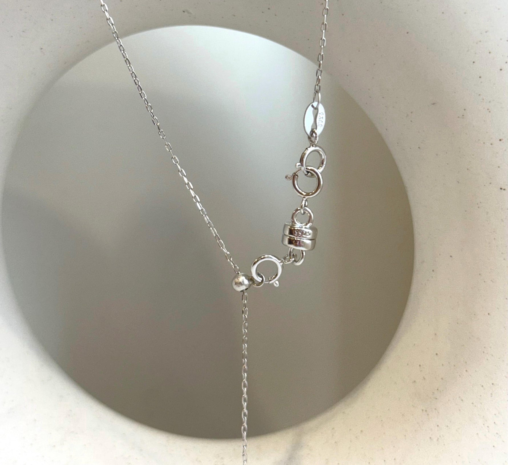 Elly’s 12.2mm Genius Australian Ocean White silver pearl Pendant: Extreme luster mirrored, 2.7cm high, S925 Silver pendant.