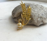 south sea golden ocean pearl Wheat brooch