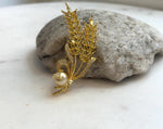 south sea golden ocean pearl fancy cool Wheat brooch