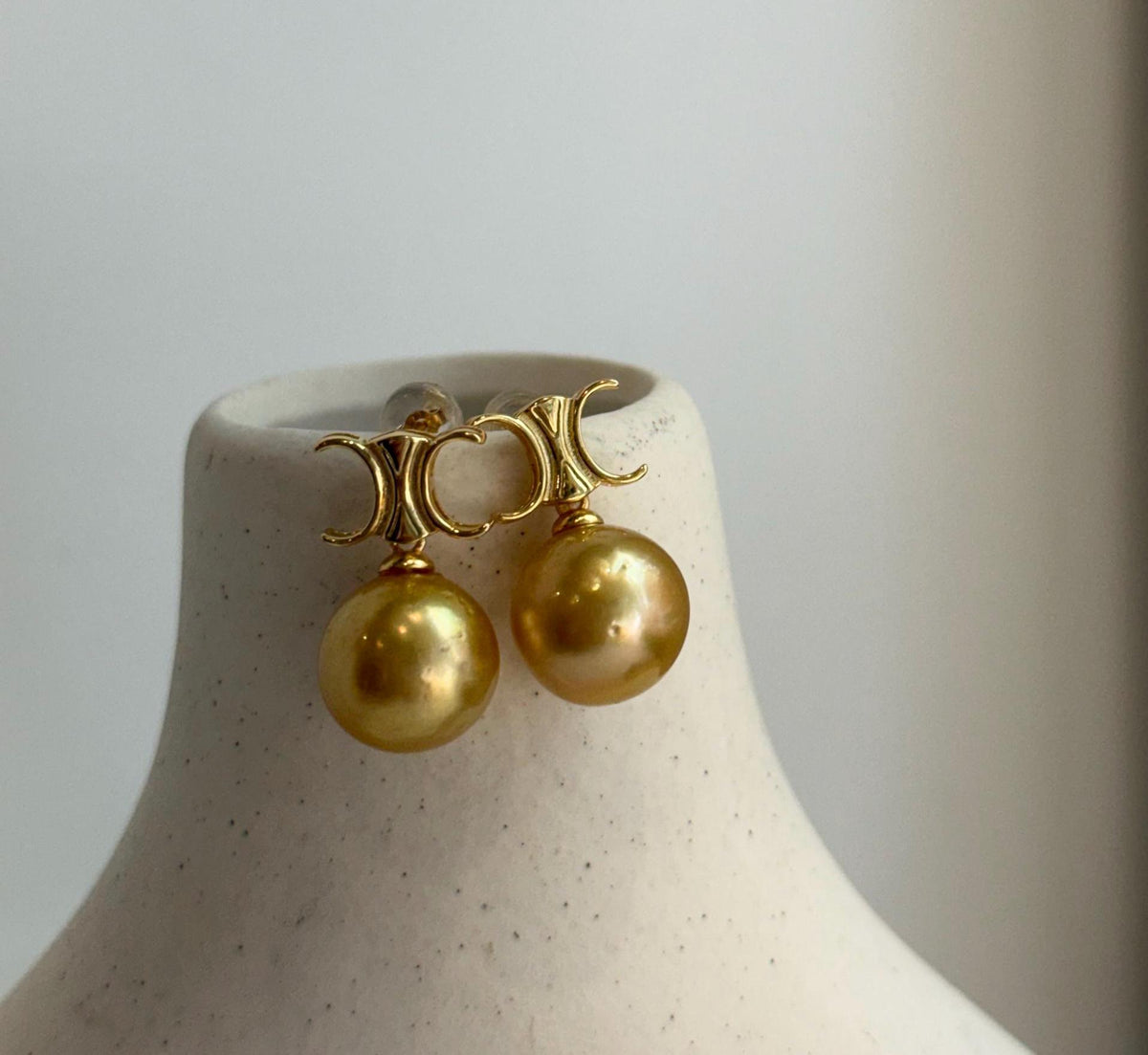south sea deep tea golden ocean pearls cool fancy earrings for her retirement