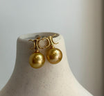 south sea deep tea golden ocean pearls cool fancy earrings for her retirement
