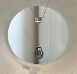 Elly’s 10.7mm Genius Tahitian peacock green Ocean Pearl Pendant: Extreme luster mirrored, 4.8cm high, S925 silver cool fancy pendant.
