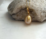 high quality south sea golden ocean pearl pendant for her birthday