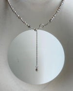 Akoya ocean small pearls Sterling silver necklace strand for her
