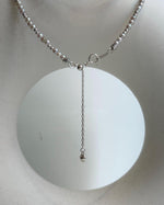 Akoya ocean small pearls Sterling silver necklace strand for her