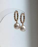 Elly’s 10.9mm Edison white Pearls Earrings Hoops: Extreme luster Mirrored, 3cm high, S925 silver earrings.
