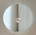 Edison white pearl sterling silver pendant for her birthday