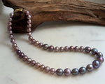 purple pearls necklace strand