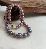 purple pearls necklace strand