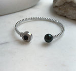 Elly’s Tahitian peacock hunter Ocean Pearl Bracelet: extreme luster mirrored, 9.6mm, adjustable bracelet.