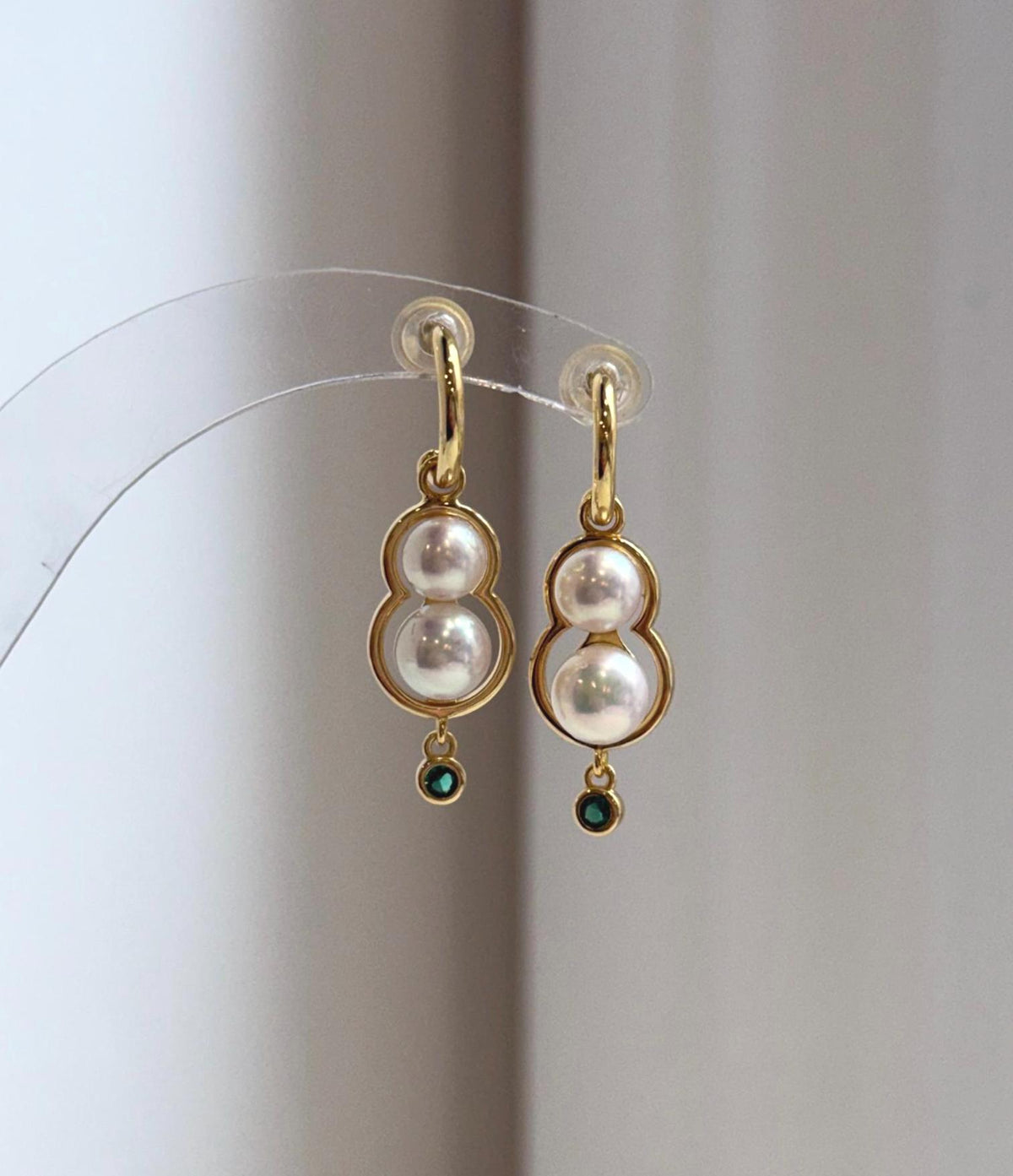 Elly’s 5.2-6.6mm Ivory Pearls Earrings: Extreme luster Mirrored, 3cm long, S925 silver earrings.