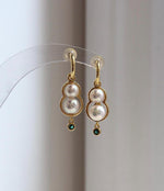 Elly’s 5.2-6.6mm Ivory Pearls Earrings: Extreme luster Mirrored, 3cm long, S925 silver earrings.