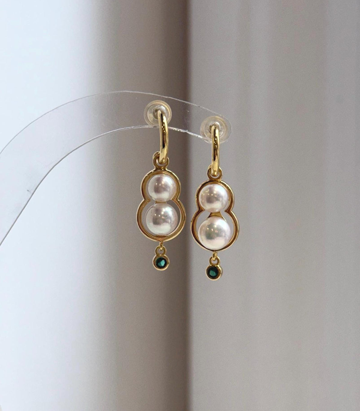 Elly’s 5.2-6.6mm Ivory Pearls Earrings: Extreme luster Mirrored, 3cm long, S925 silver earrings.