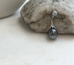 Elly’s 10.7mm Genius Tahitian peacock hunter Ocean Pearl Pendant: Extreme luster mirrored, 3.3cm high, S925 silver cook pendant.