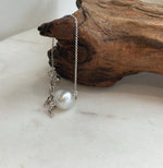 Elly’s 12.7mm Australian Ocean white silver Pearl bracelet: Extreme luster, to 8.3”, S925 silver adjustable bracelet.