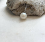 Elly’s 12.7mm Australian ocean silken white pearl cool Pendant: Extreme luster, 2.3cm high, S925 silver pendant.