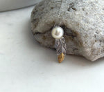Elly’s 9.3mm Genius South sea ivory Ocean Pearl leather Pendant: Extreme luster mirrored, 1x3cm, S925 silver pendant.