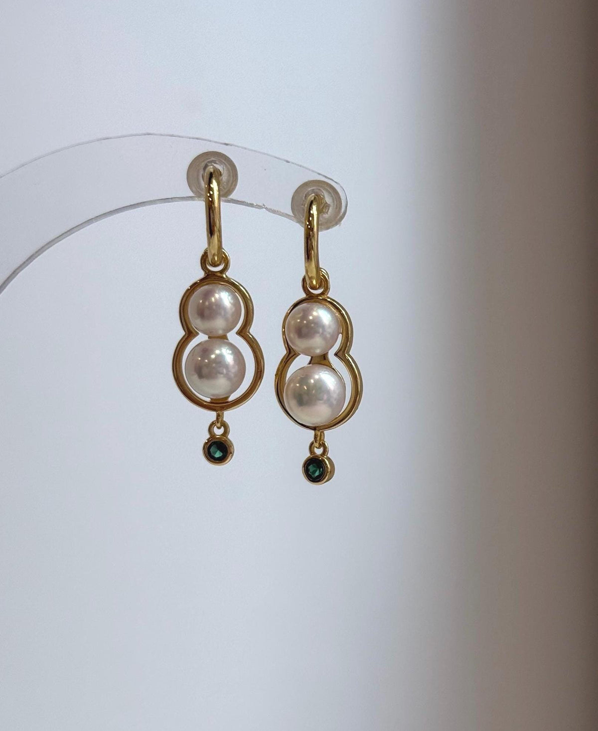 Elly’s 5.2-6.6mm Ivory Pearls Earrings: Extreme luster Mirrored, 3cm long, S925 silver earrings.