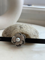 Elly’s Akoya Ocean Pearl Genius Leather Strap Bracelet brooch 2in1: 8.6mm, extreme luster mirrored, for 5.7”- 7.3” wrist