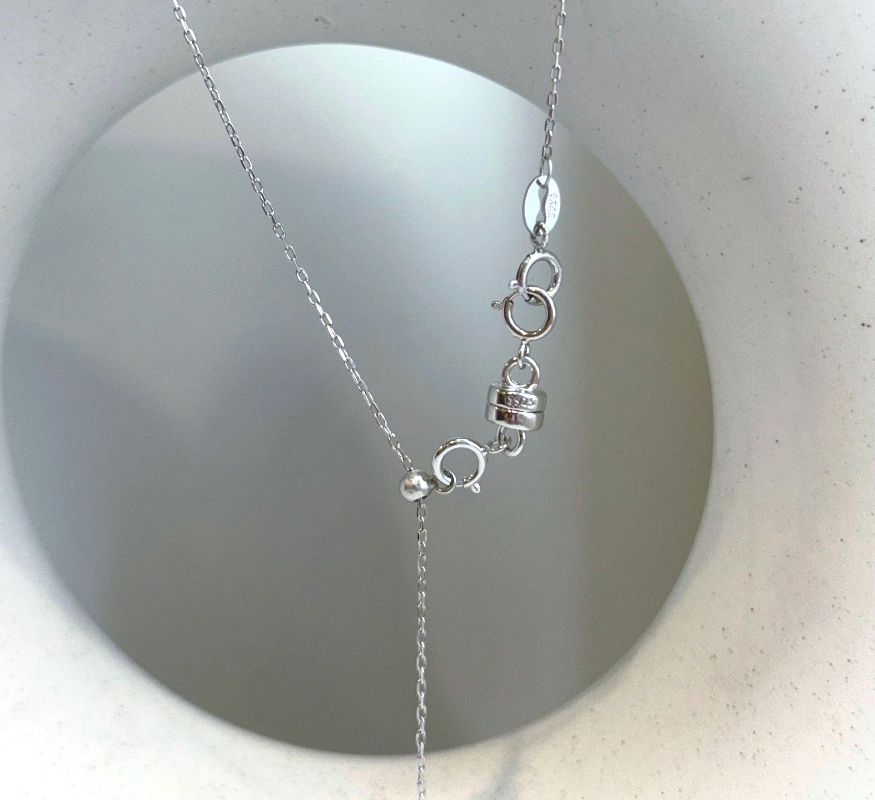 Elly’s 12mm Tahitian platinum ocean Pearl pendant: Extreme luster mirrored, S925 silver minimalist pendant, 2.1cm high.