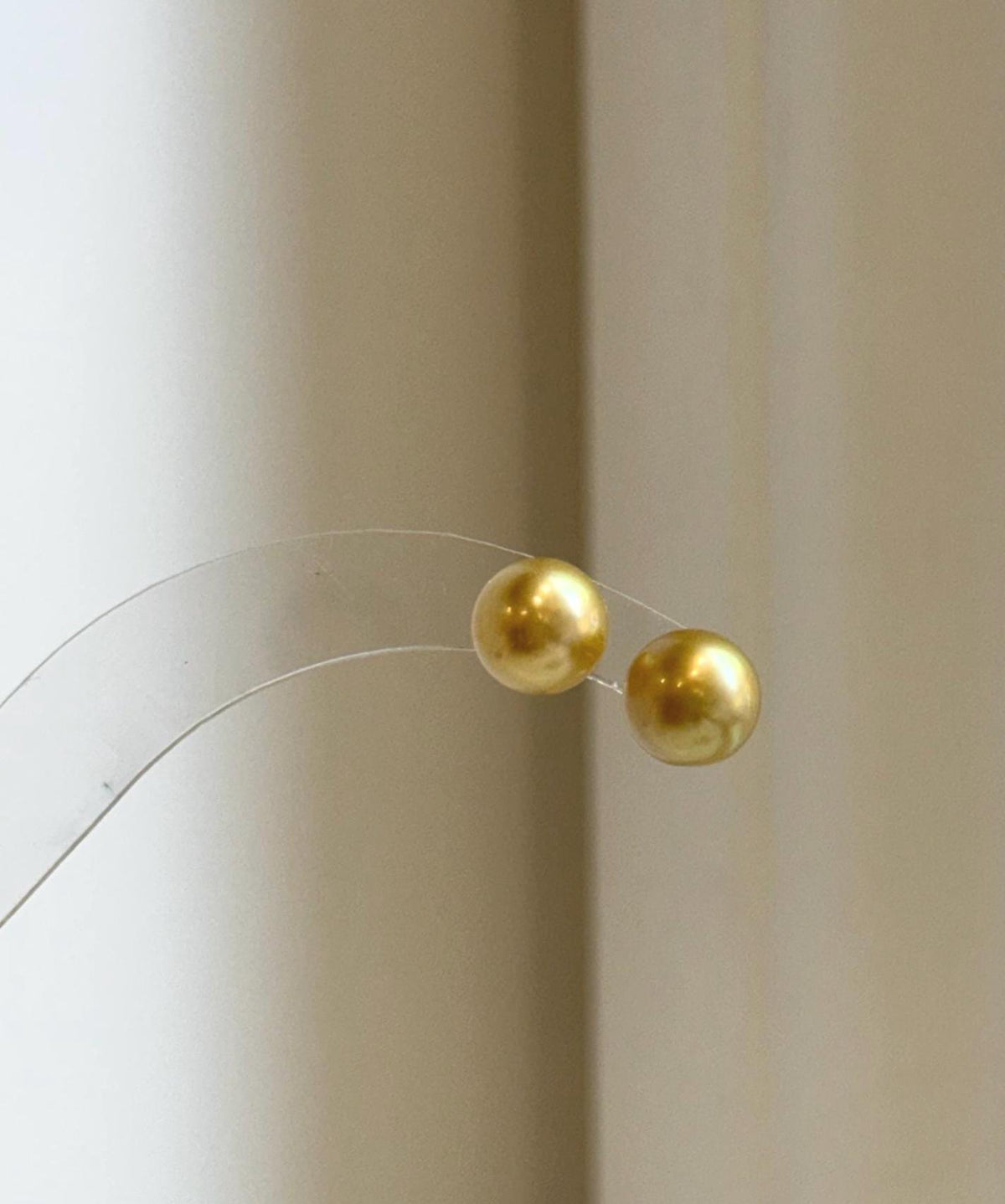 Elly’s 8.7mm Genius natural South sea Deep Tea Gold ocean Pearls Earrings studs: Extreme luster, S925 silver minimalist earrings studs.