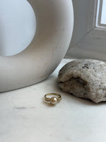 Elly’s 9.2mm South sea deep Tea gold ocean pearl Ring: Extreme luster, S925 silver with gold plated adjustable Vintage Ring.
